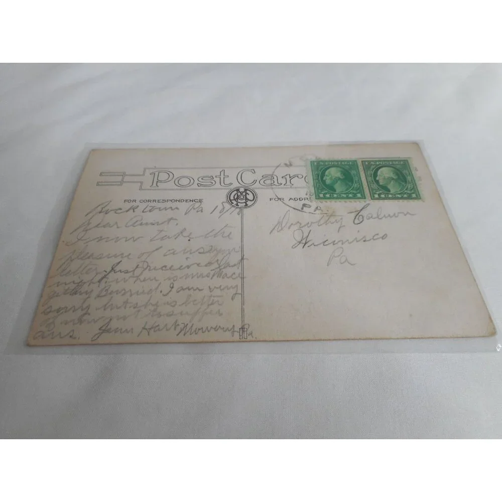 Vintage Postcard Friendship Children kids 1918 posted with stamp